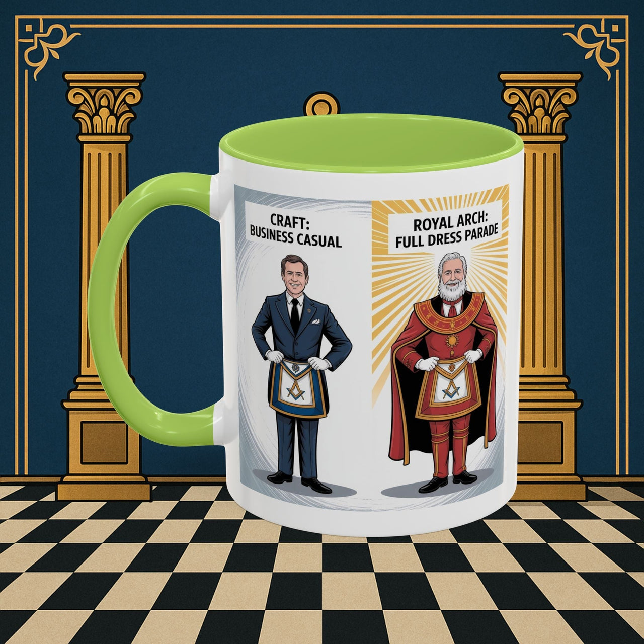 Premium Ready to Go Freemason Design | Masonic Dress Code Decoded | Royal Arch - Masonic Mugs
