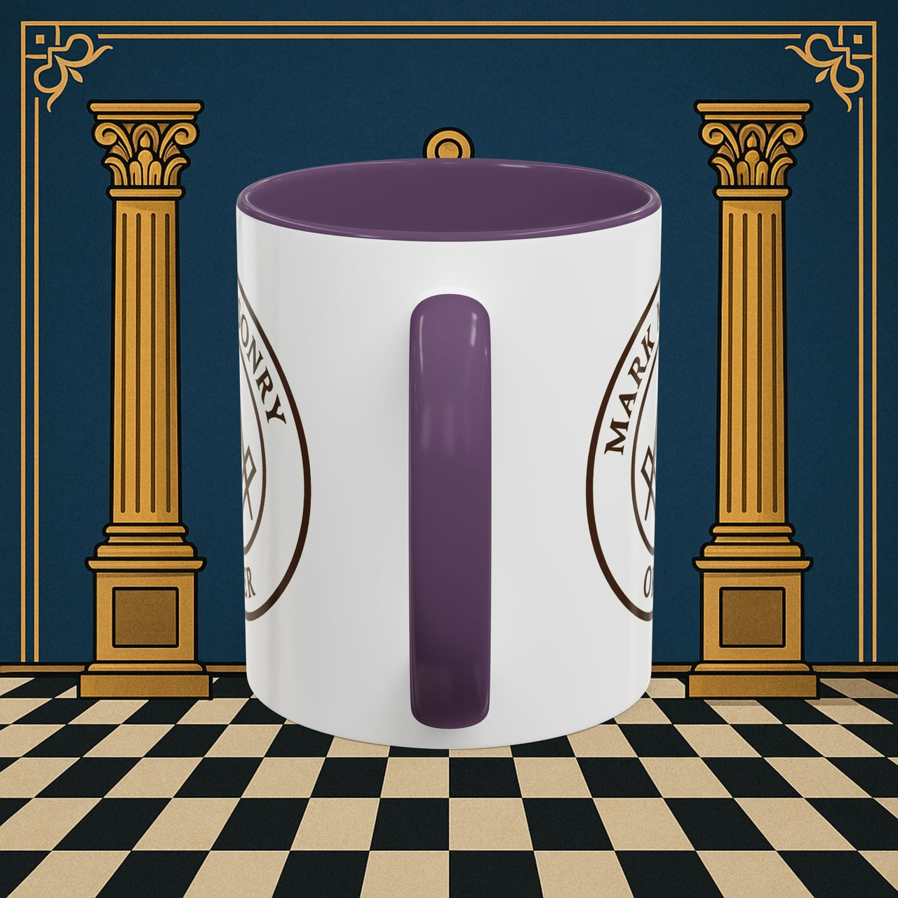 Premium Ready to Go Freemason Design | Masonic Emblem of Precision | Mark Masonry - Masonic Mugs