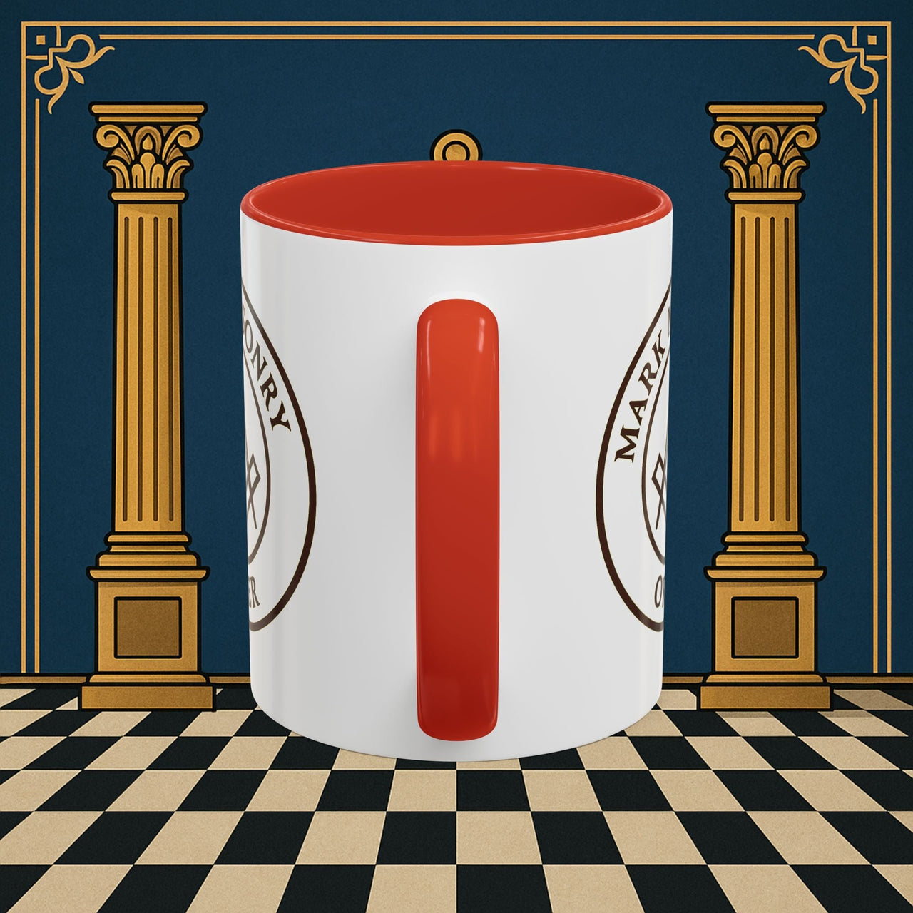 Premium Ready to Go Freemason Design | Masonic Emblem of Precision | Mark Masonry - Masonic Mugs