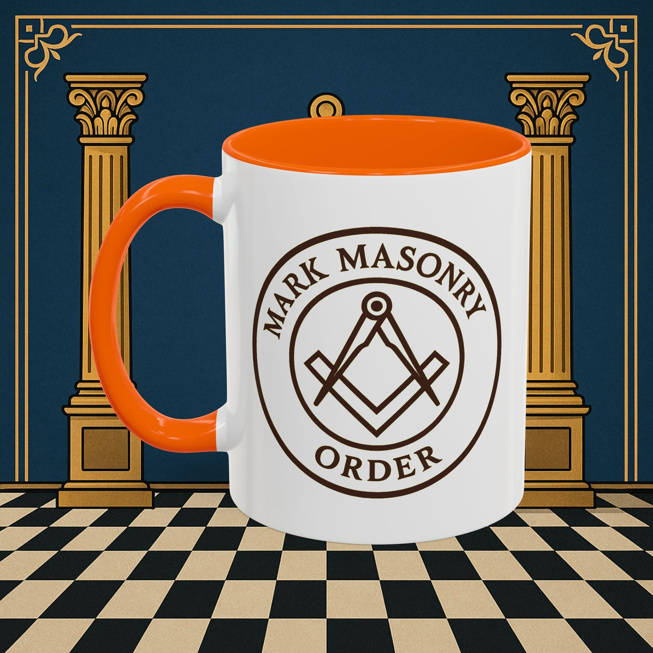 Premium Ready to Go Freemason Design | Masonic Emblem of Precision | Mark Masonry - Masonic Mugs
