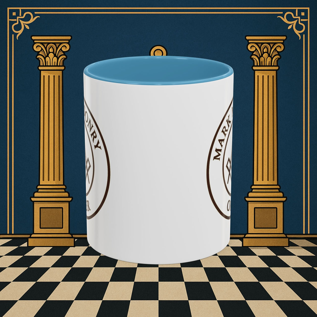Premium Ready to Go Freemason Design | Masonic Emblem of Precision | Mark Masonry - Masonic Mugs