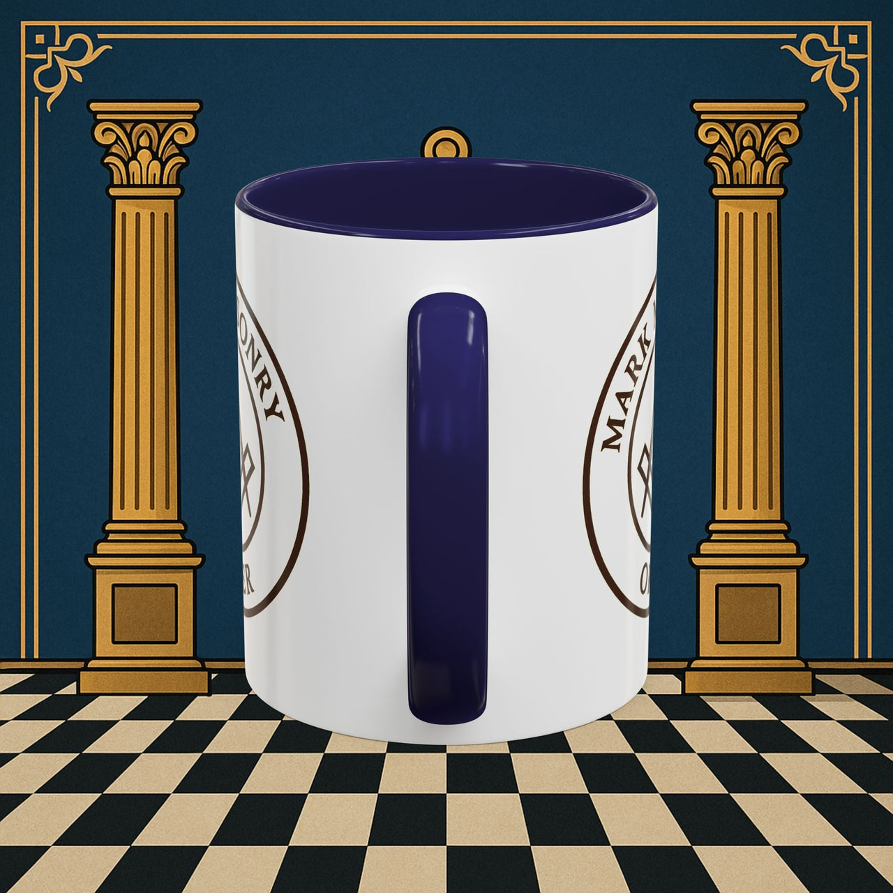 Premium Ready to Go Freemason Design | Masonic Emblem of Precision | Mark Masonry - Masonic Mugs