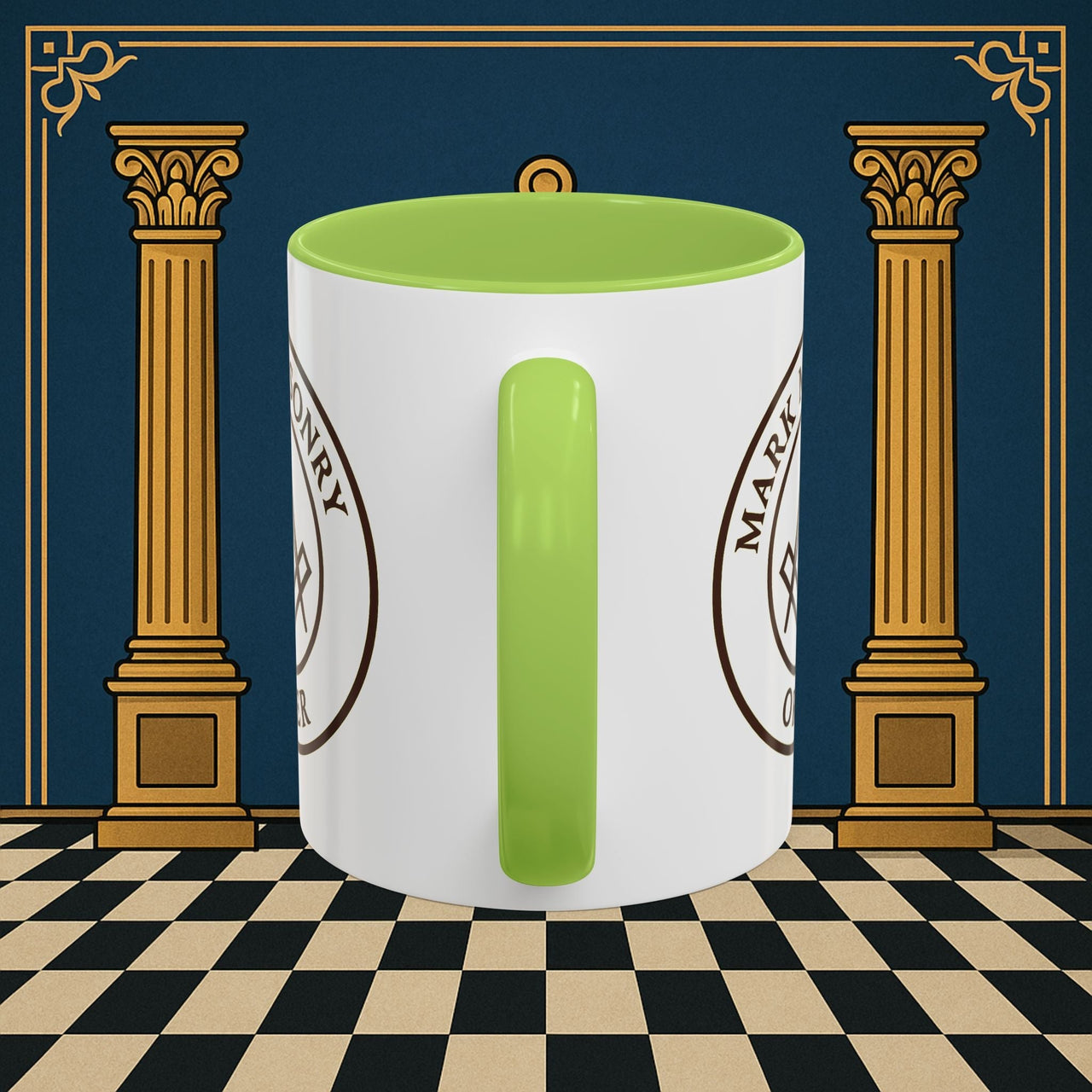 Premium Ready to Go Freemason Design | Masonic Emblem of Precision | Mark Masonry - Masonic Mugs