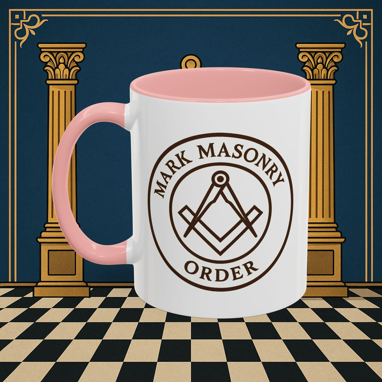 Premium Ready to Go Freemason Design | Masonic Emblem of Precision | Mark Masonry - Masonic Mugs