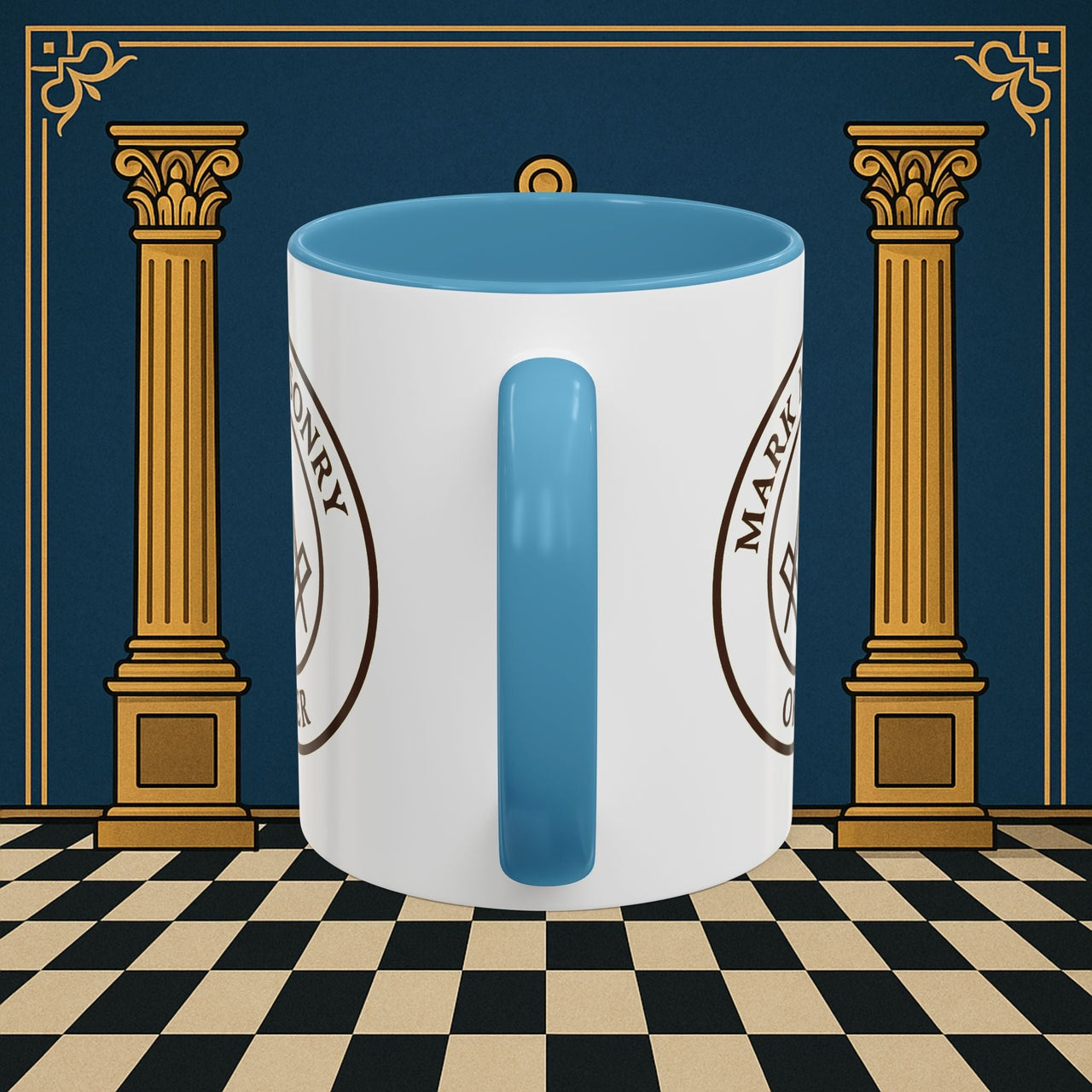 Premium Ready to Go Freemason Design | Masonic Emblem of Precision | Mark Masonry - Masonic Mugs