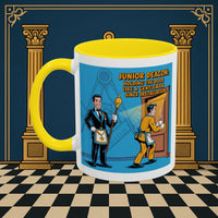 Premium Ready to Go Freemason Design | Masonic Manners: Vintage Cartoon Guide to Junior Deacon Etiquette, Junior Deacon - Masonic Mugs