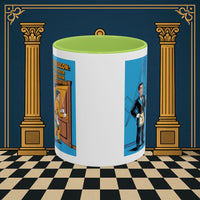 Premium Ready to Go Freemason Design | Masonic Manners: Vintage Cartoon Guide to Junior Deacon Etiquette, Junior Deacon - Masonic Mugs