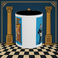 Premium Ready to Go Freemason Design | Masonic Manners: Vintage Cartoon Guide to Junior Deacon Etiquette, Junior Deacon - Masonic Mugs