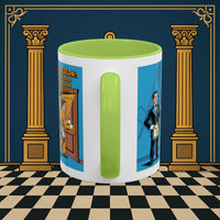 Premium Ready to Go Freemason Design | Masonic Manners: Vintage Cartoon Guide to Junior Deacon Etiquette, Junior Deacon - Masonic Mugs