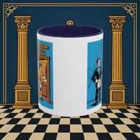 Premium Ready to Go Freemason Design | Masonic Manners: Vintage Cartoon Guide to Junior Deacon Etiquette, Junior Deacon - Masonic Mugs