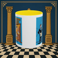Premium Ready to Go Freemason Design | Masonic Manners: Vintage Cartoon Guide to Junior Deacon Etiquette, Junior Deacon - Masonic Mugs