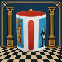 Premium Ready to Go Freemason Design | Masonic Manners: Vintage Cartoon Guide to Junior Deacon Etiquette, Junior Deacon - Masonic Mugs