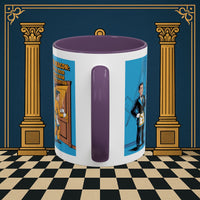 Premium Ready to Go Freemason Design | Masonic Manners: Vintage Cartoon Guide to Junior Deacon Etiquette, Junior Deacon - Masonic Mugs