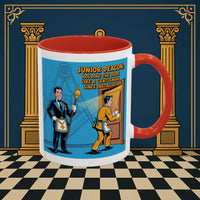 Premium Ready to Go Freemason Design | Masonic Manners: Vintage Cartoon Guide to Junior Deacon Etiquette, Junior Deacon - Masonic Mugs