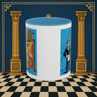 Premium Ready to Go Freemason Design | Masonic Manners: Vintage Cartoon Guide to Junior Deacon Etiquette, Junior Deacon - Masonic Mugs