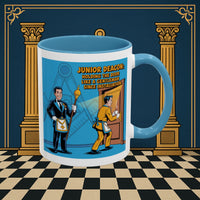Premium Ready to Go Freemason Design | Masonic Manners: Vintage Cartoon Guide to Junior Deacon Etiquette, Junior Deacon - Masonic Mugs