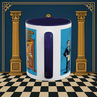 Premium Ready to Go Freemason Design | Masonic Manners: Vintage Cartoon Guide to Junior Deacon Etiquette, Junior Deacon - Masonic Mugs