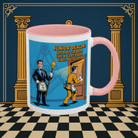 Premium Ready to Go Freemason Design | Masonic Manners: Vintage Cartoon Guide to Junior Deacon Etiquette, Junior Deacon - Masonic Mugs