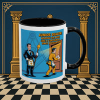Premium Ready to Go Freemason Design | Masonic Manners: Vintage Cartoon Guide to Junior Deacon Etiquette, Junior Deacon - Masonic Mugs