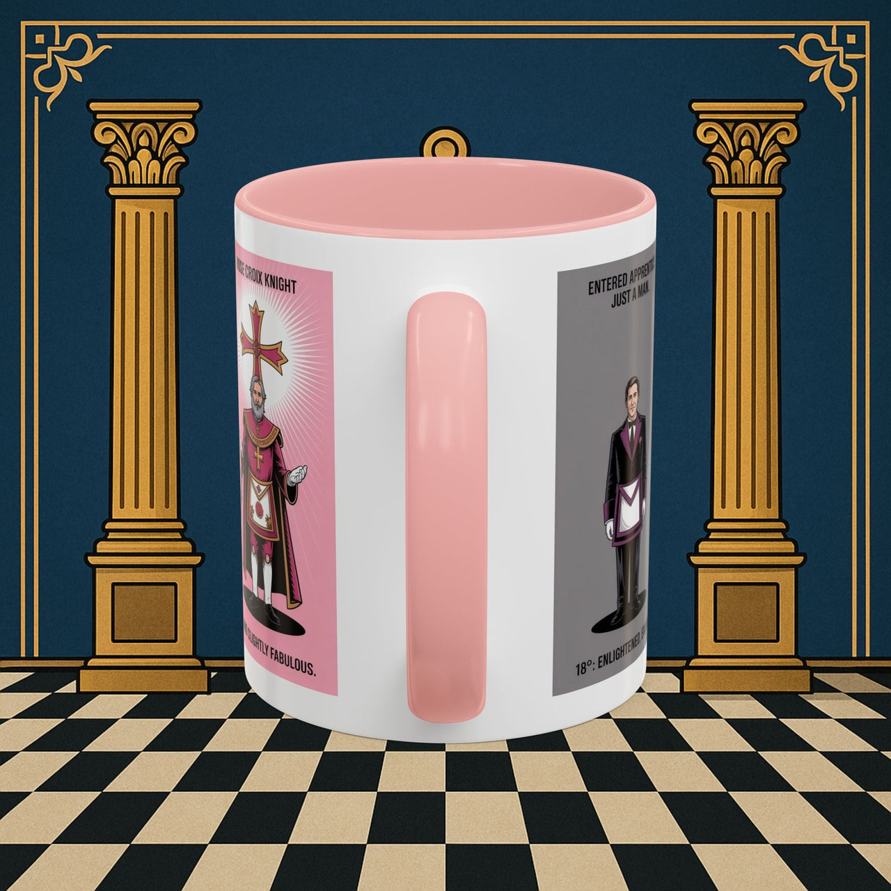 Premium Ready to Go Freemason Design | Masonic Metamorphosis | Rose Croix - Masonic Mugs