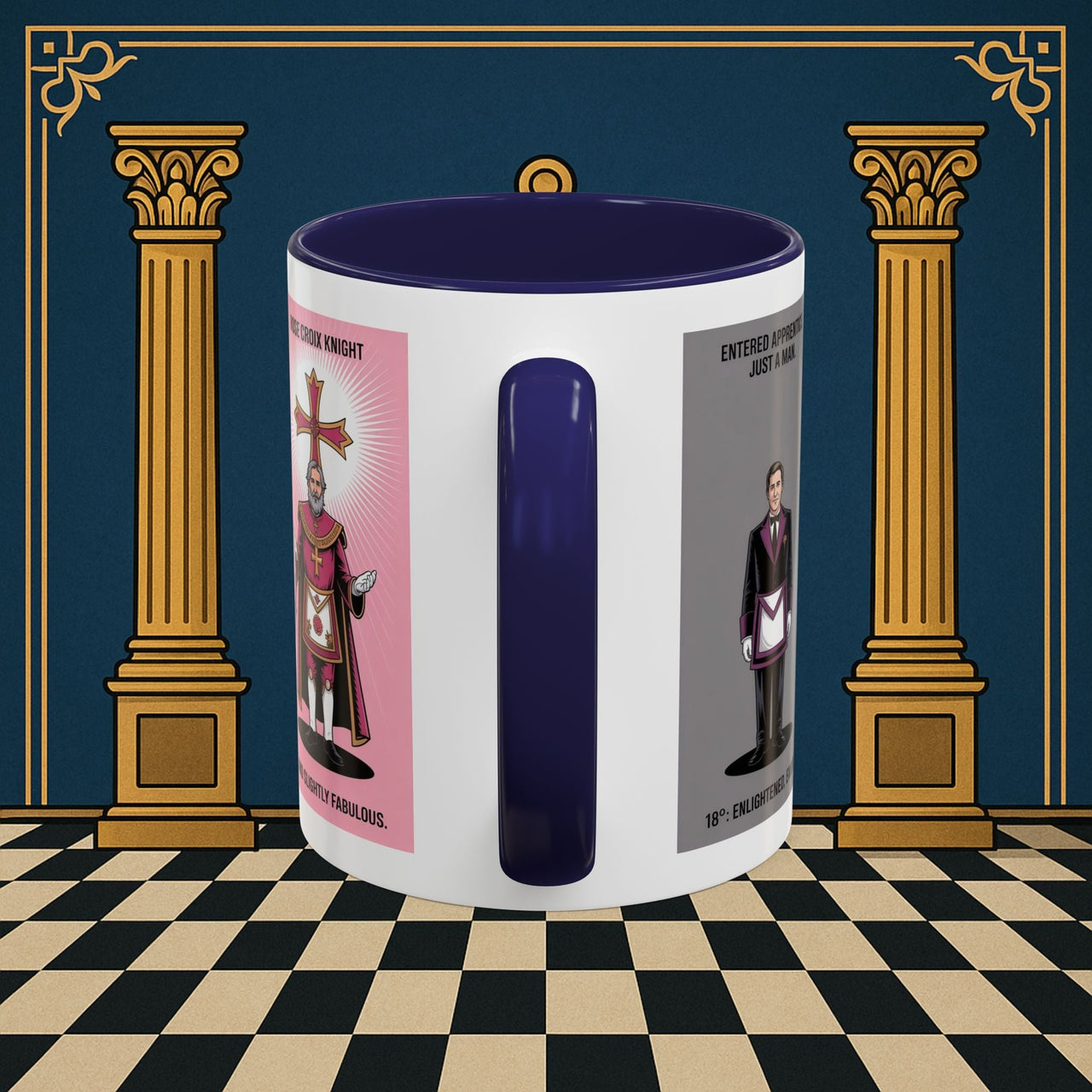 Premium Ready to Go Freemason Design | Masonic Metamorphosis | Rose Croix - Masonic Mugs