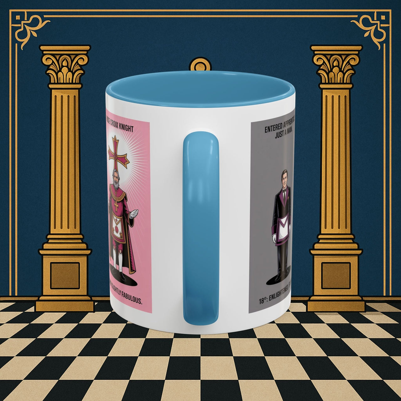 Premium Ready to Go Freemason Design | Masonic Metamorphosis | Rose Croix - Masonic Mugs