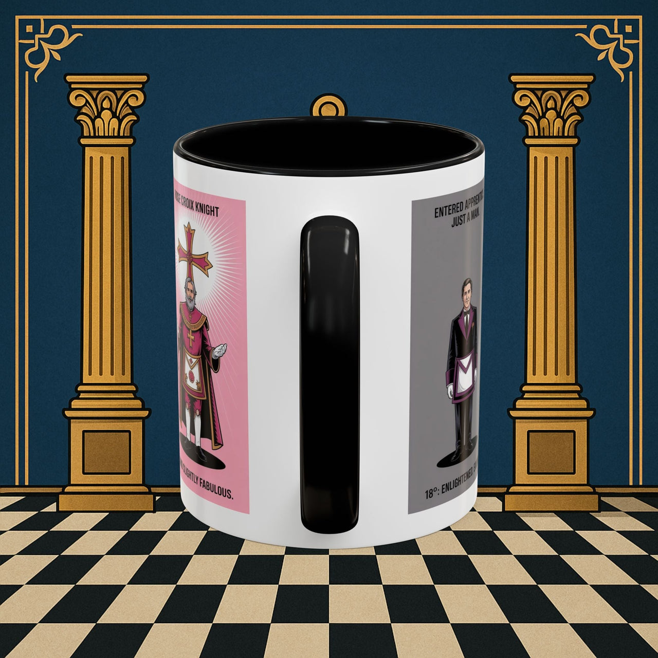 Premium Ready to Go Freemason Design | Masonic Metamorphosis | Rose Croix - Masonic Mugs
