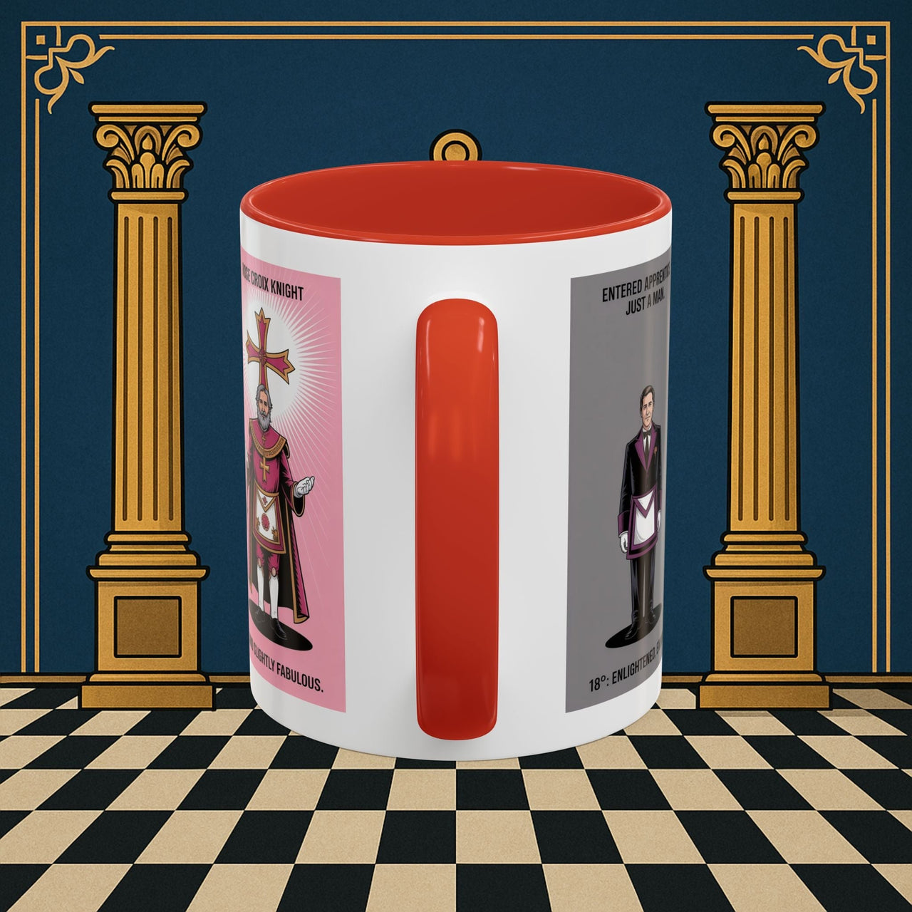 Premium Ready to Go Freemason Design | Masonic Metamorphosis | Rose Croix - Masonic Mugs
