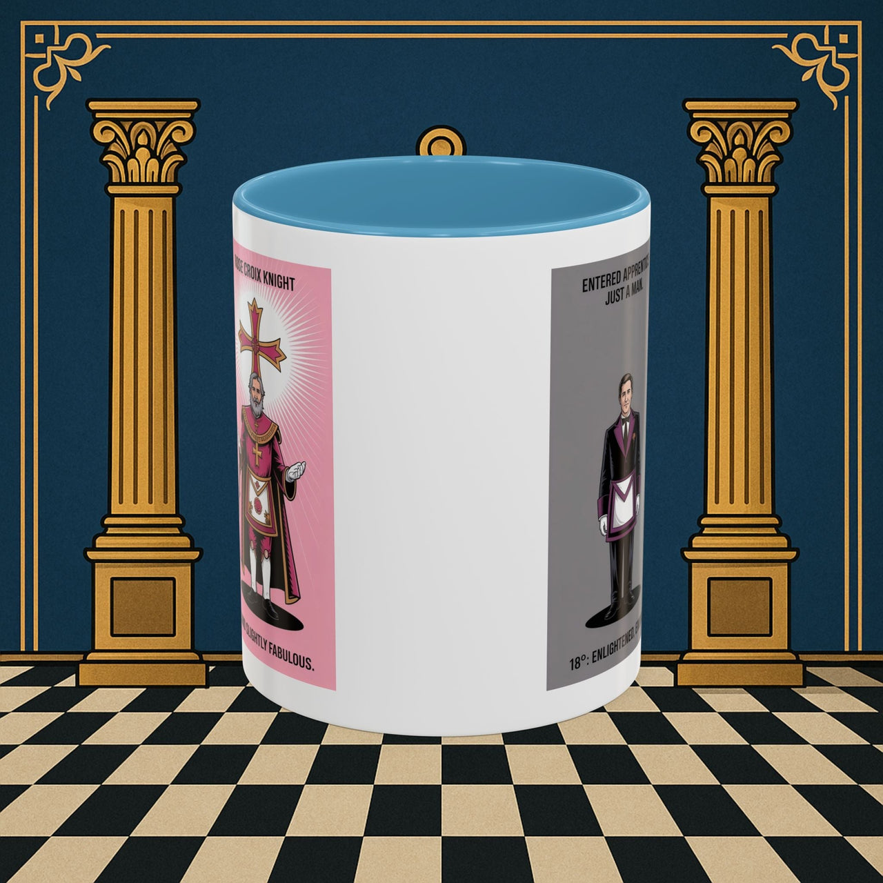 Premium Ready to Go Freemason Design | Masonic Metamorphosis | Rose Croix - Masonic Mugs