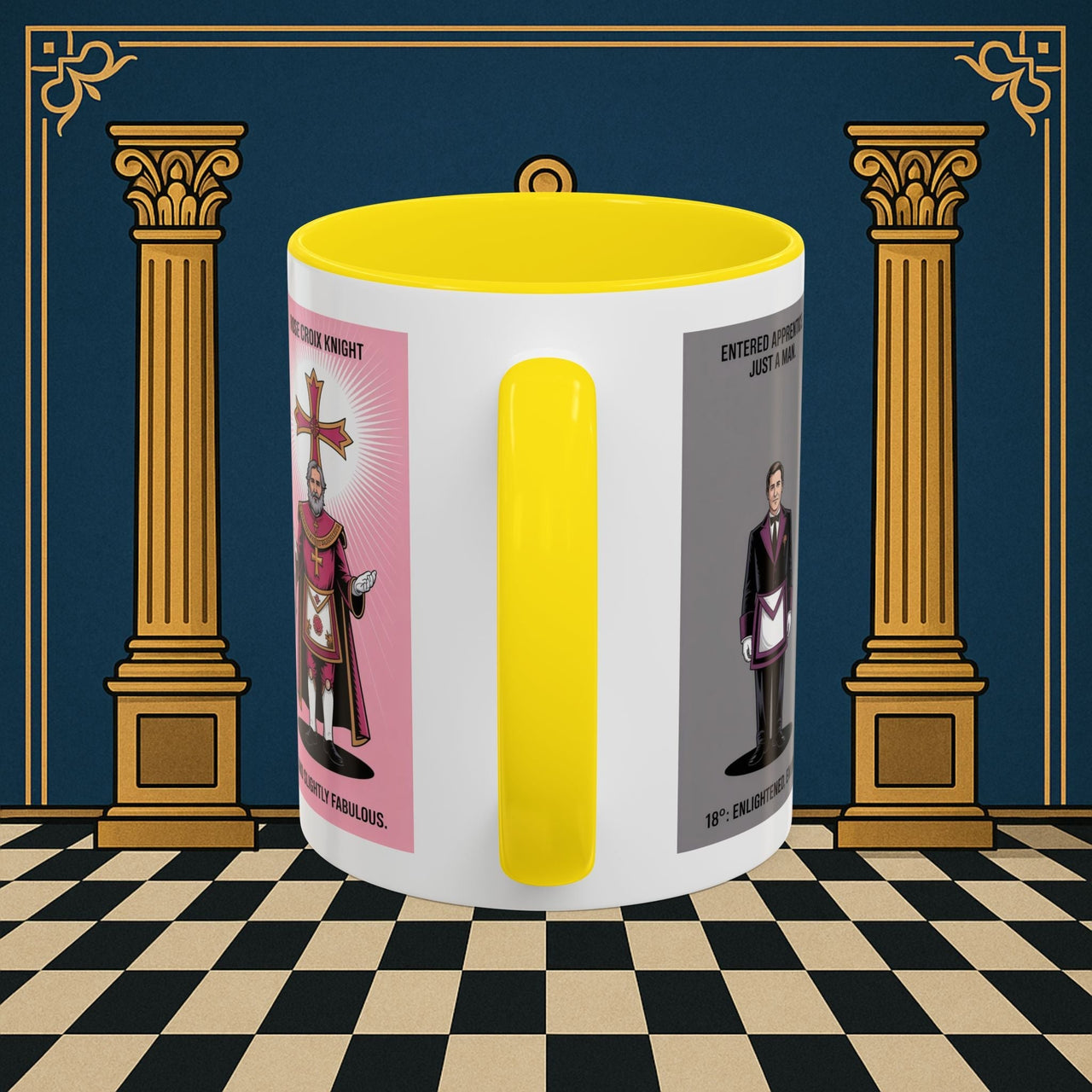 Premium Ready to Go Freemason Design | Masonic Metamorphosis | Rose Croix - Masonic Mugs