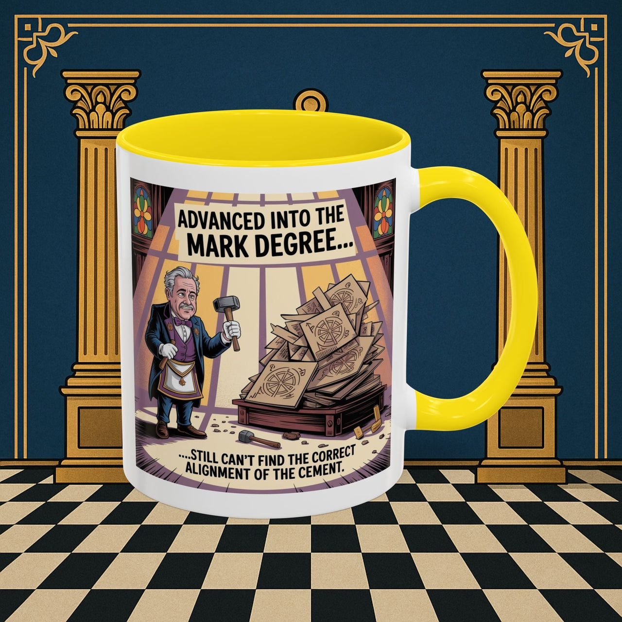 Premium Ready to Go Freemason Design | Masonic Misalignment | Mark Masonry - Masonic Mugs