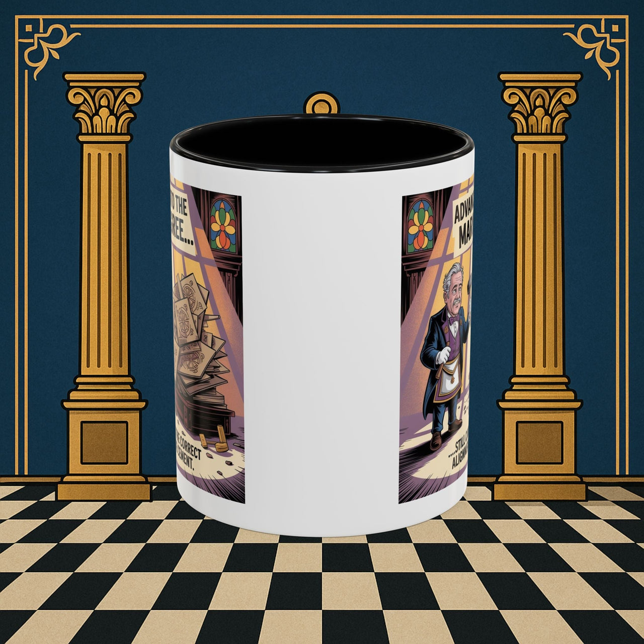 Premium Ready to Go Freemason Design | Masonic Misalignment | Mark Masonry - Masonic Mugs