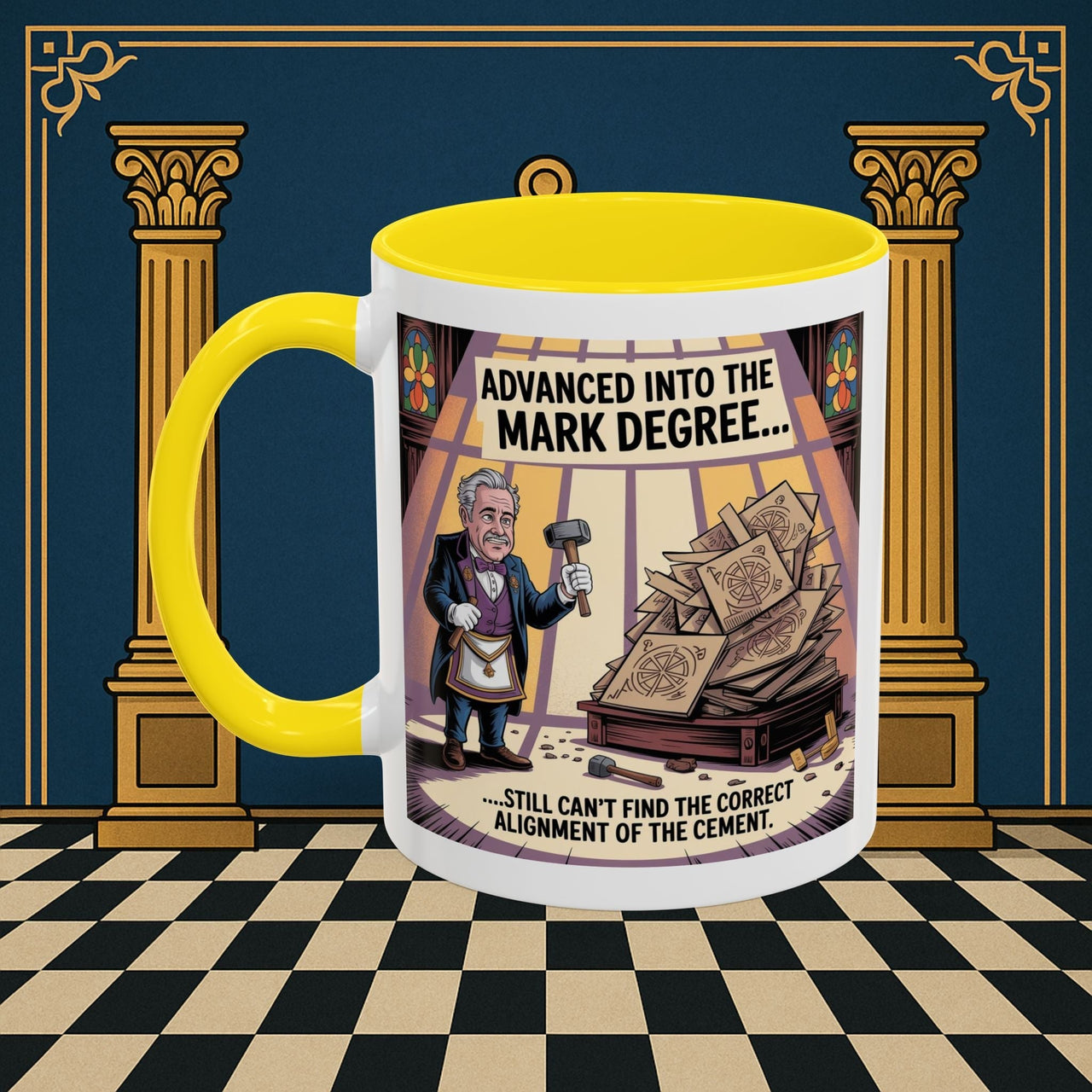 Premium Ready to Go Freemason Design | Masonic Misalignment | Mark Masonry - Masonic Mugs