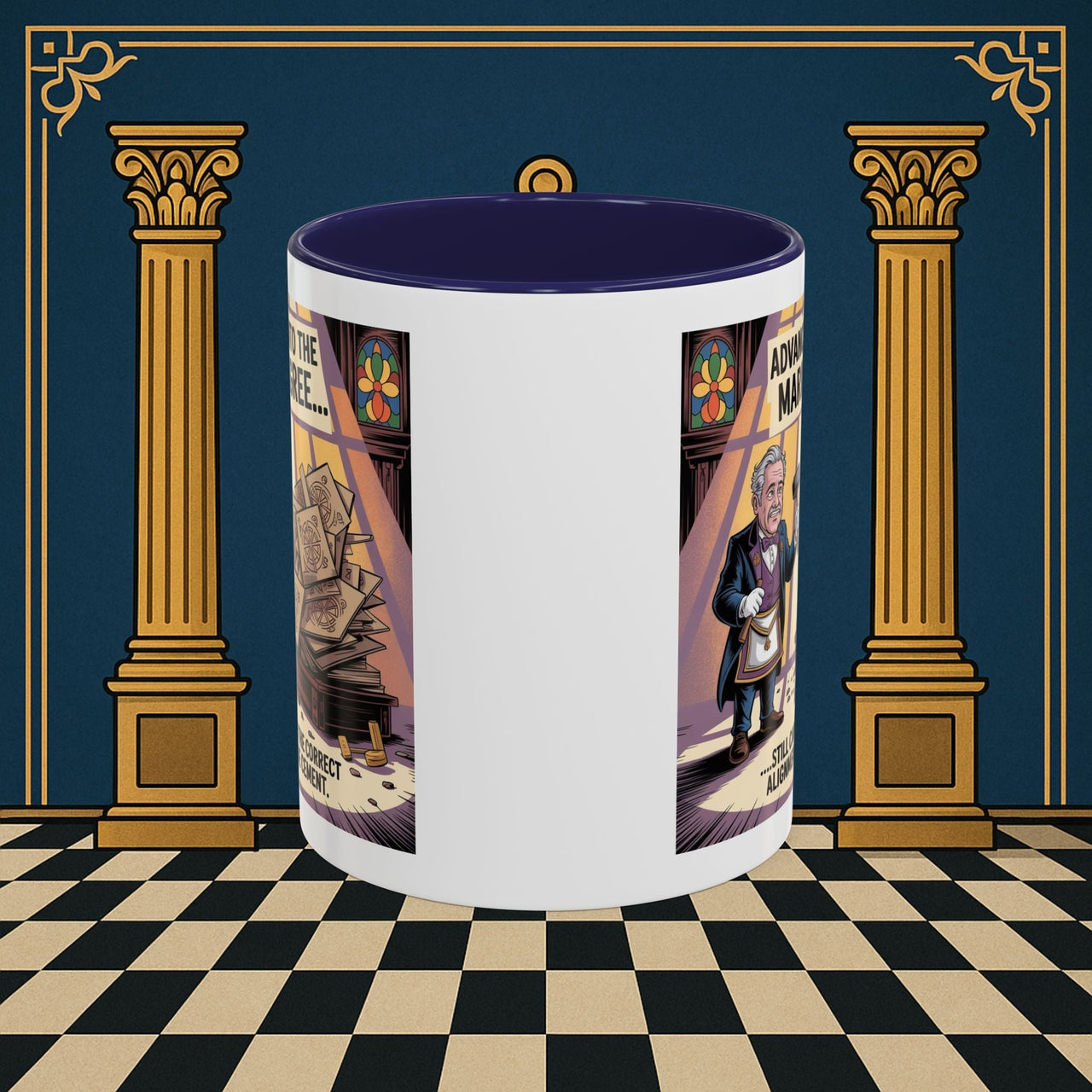 Premium Ready to Go Freemason Design | Masonic Misalignment | Mark Masonry - Masonic Mugs