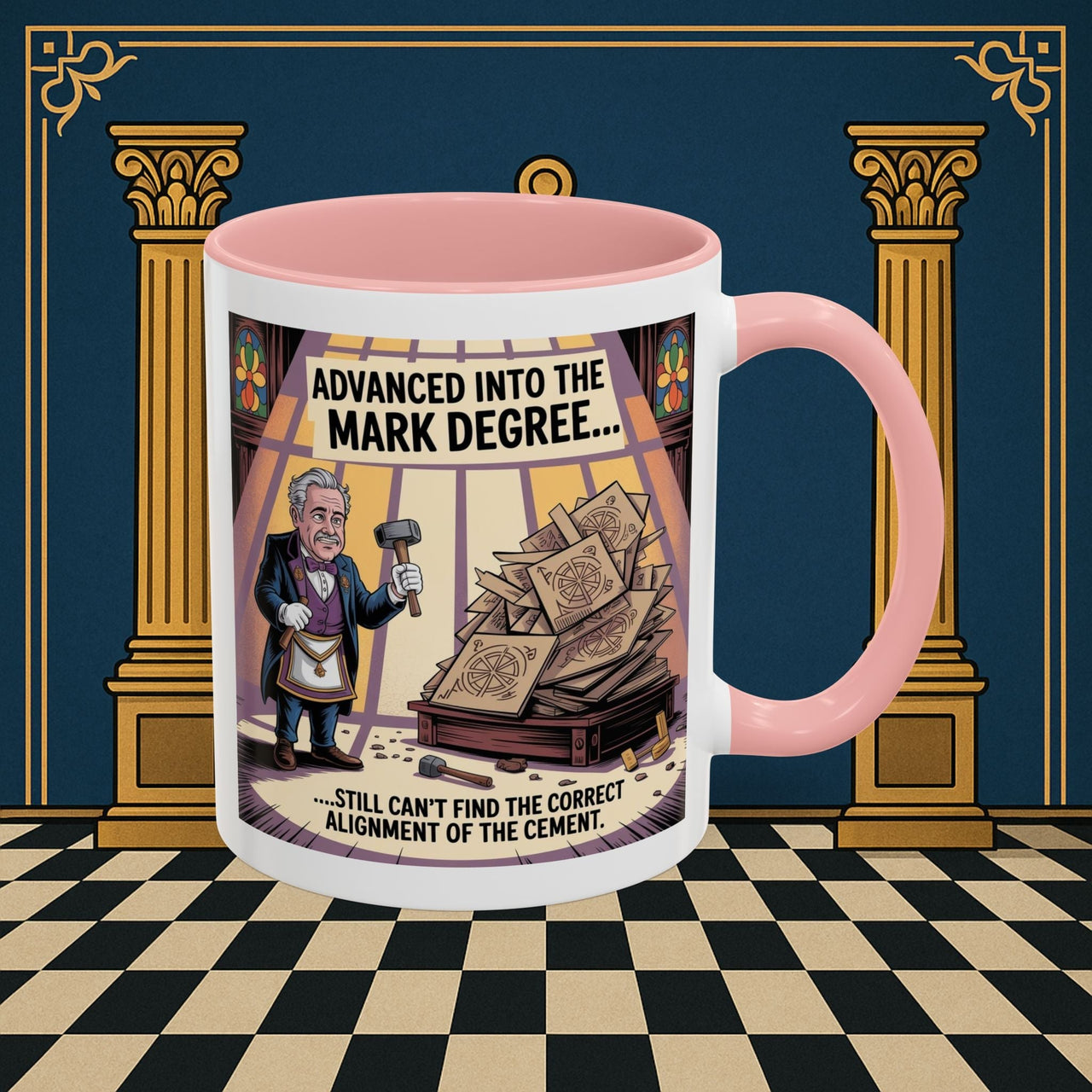 Premium Ready to Go Freemason Design | Masonic Misalignment | Mark Masonry - Masonic Mugs