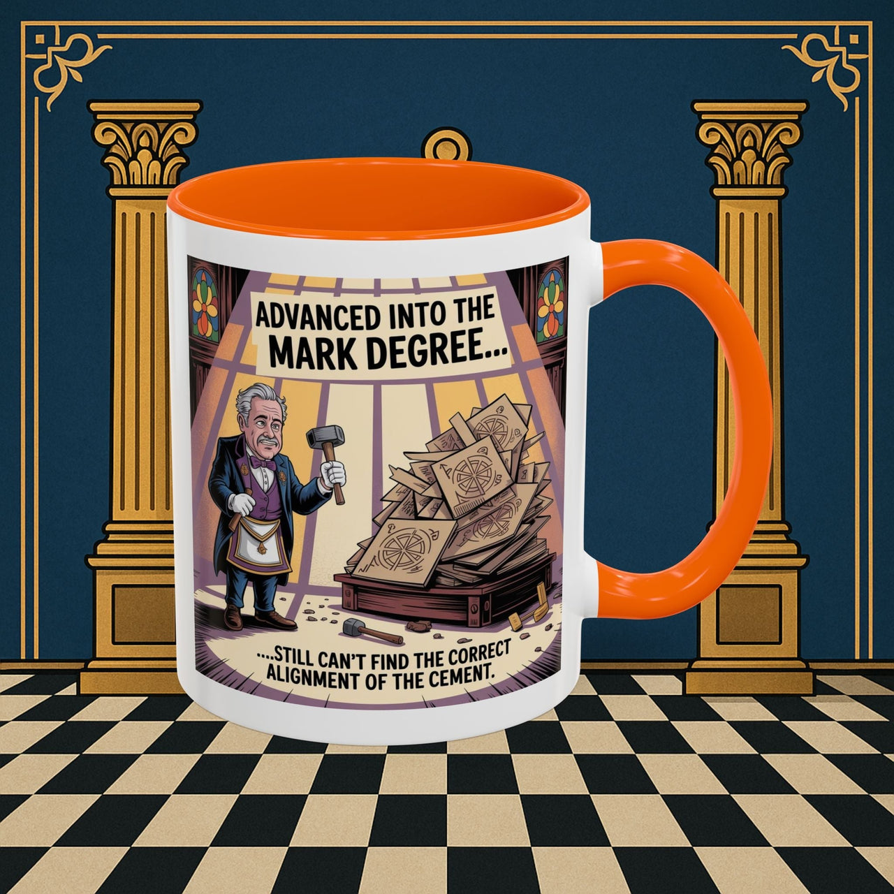 Premium Ready to Go Freemason Design | Masonic Misalignment | Mark Masonry - Masonic Mugs