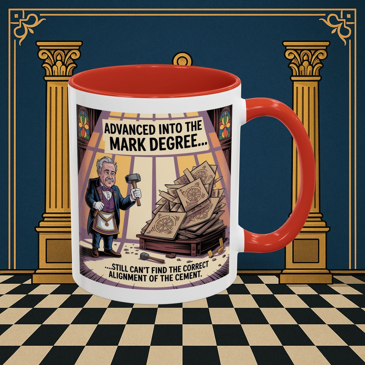 Premium Ready to Go Freemason Design | Masonic Misalignment | Mark Masonry - Masonic Mugs