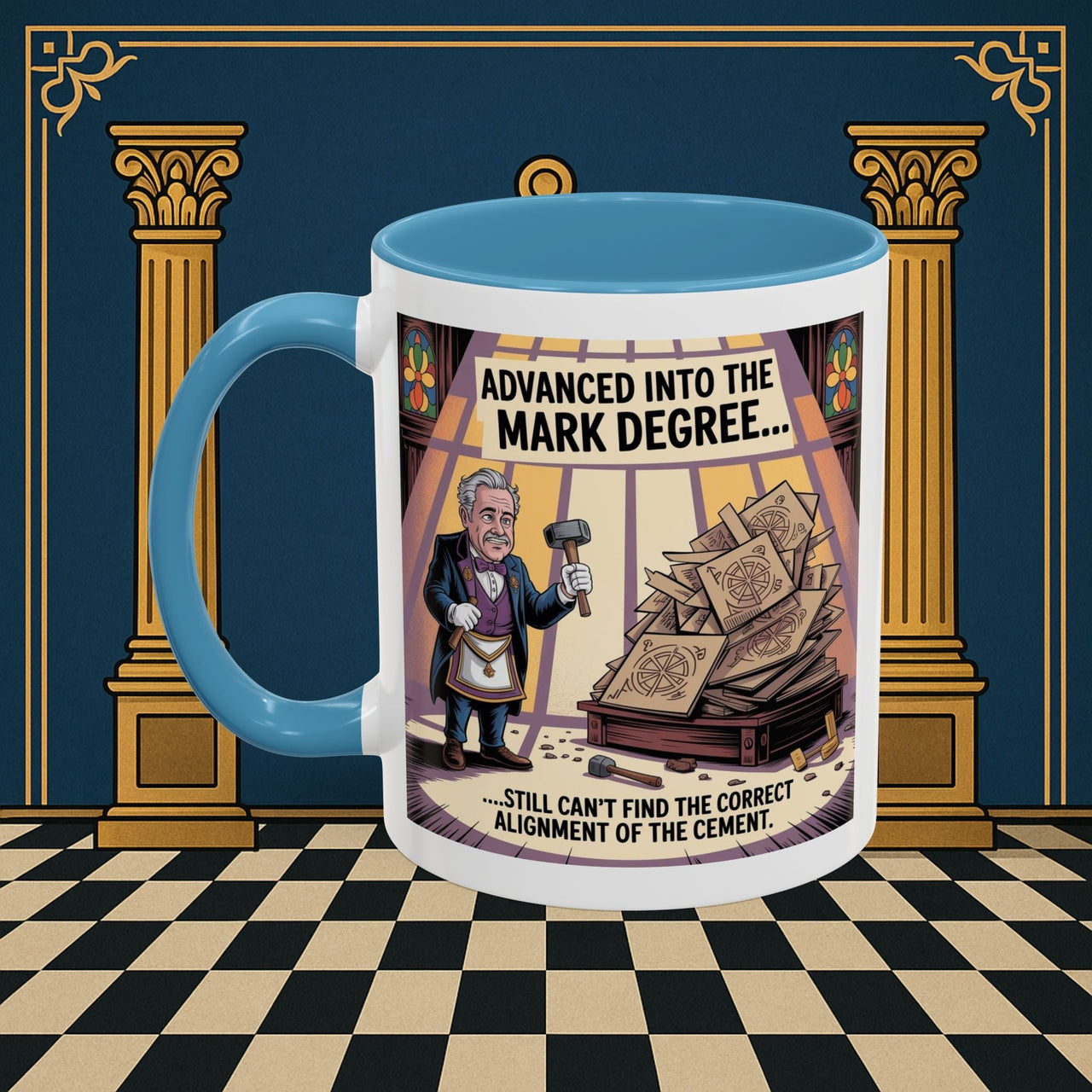 Premium Ready to Go Freemason Design | Masonic Misalignment | Mark Masonry - Masonic Mugs