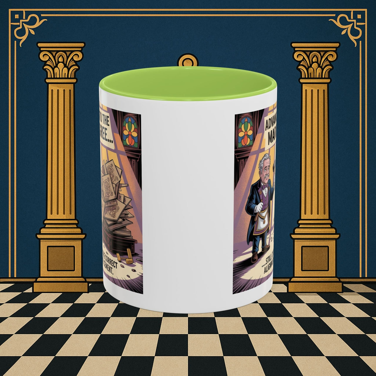 Premium Ready to Go Freemason Design | Masonic Misalignment | Mark Masonry - Masonic Mugs