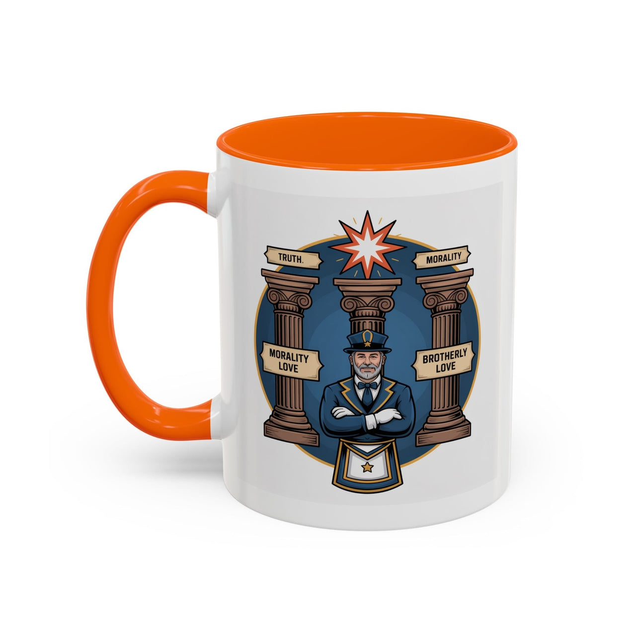 Premium Ready to Go Freemason Design | Master Mason | Morality Love - Masonic Mugs