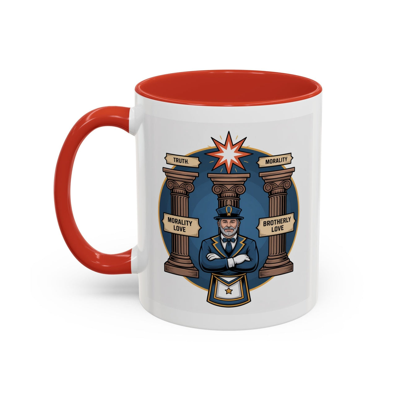 Premium Ready to Go Freemason Design | Master Mason | Morality Love - Masonic Mugs