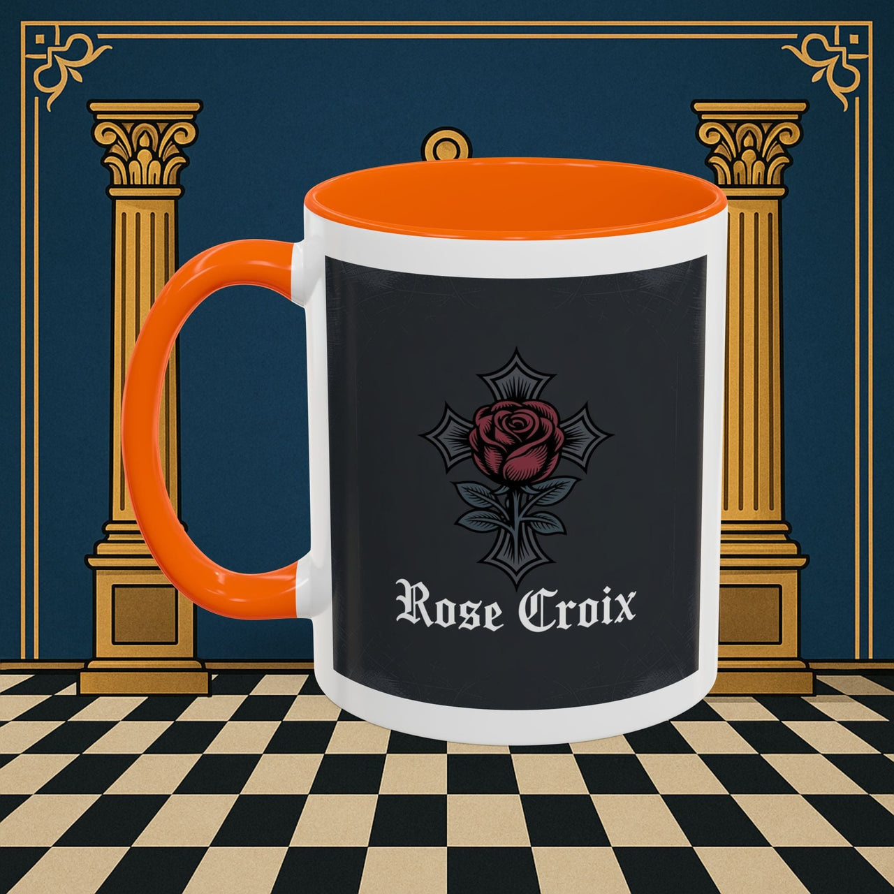 Premium Ready to Go Freemason Design | Mystic Rose | Rose Croix - Masonic Mugs