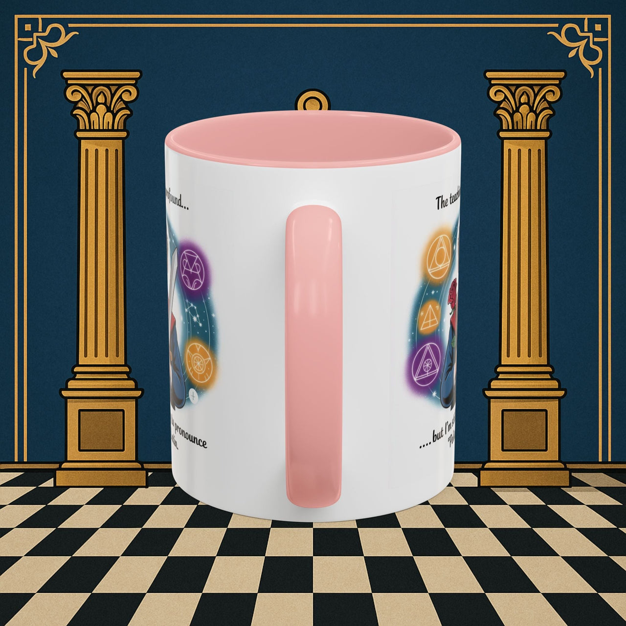 Premium Ready to Go Freemason Design | Mystical Linguistic Odyssey | Rose Croix - Masonic Mugs