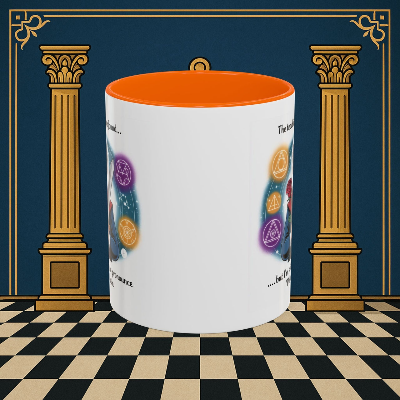 Premium Ready to Go Freemason Design | Mystical Linguistic Odyssey | Rose Croix - Masonic Mugs