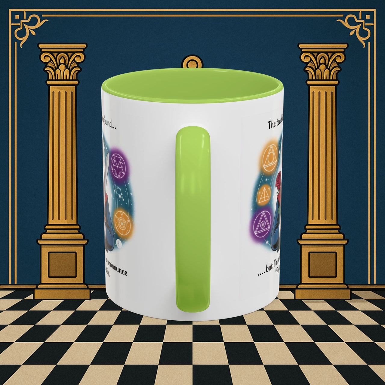 Premium Ready to Go Freemason Design | Mystical Linguistic Odyssey | Rose Croix - Masonic Mugs