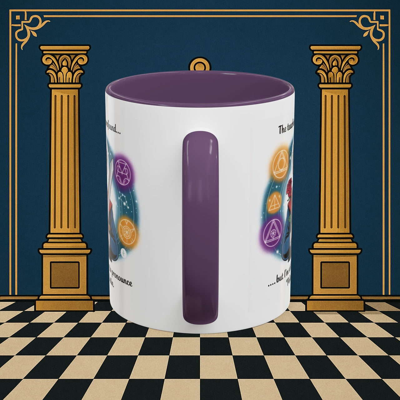 Premium Ready to Go Freemason Design | Mystical Linguistic Odyssey | Rose Croix - Masonic Mugs
