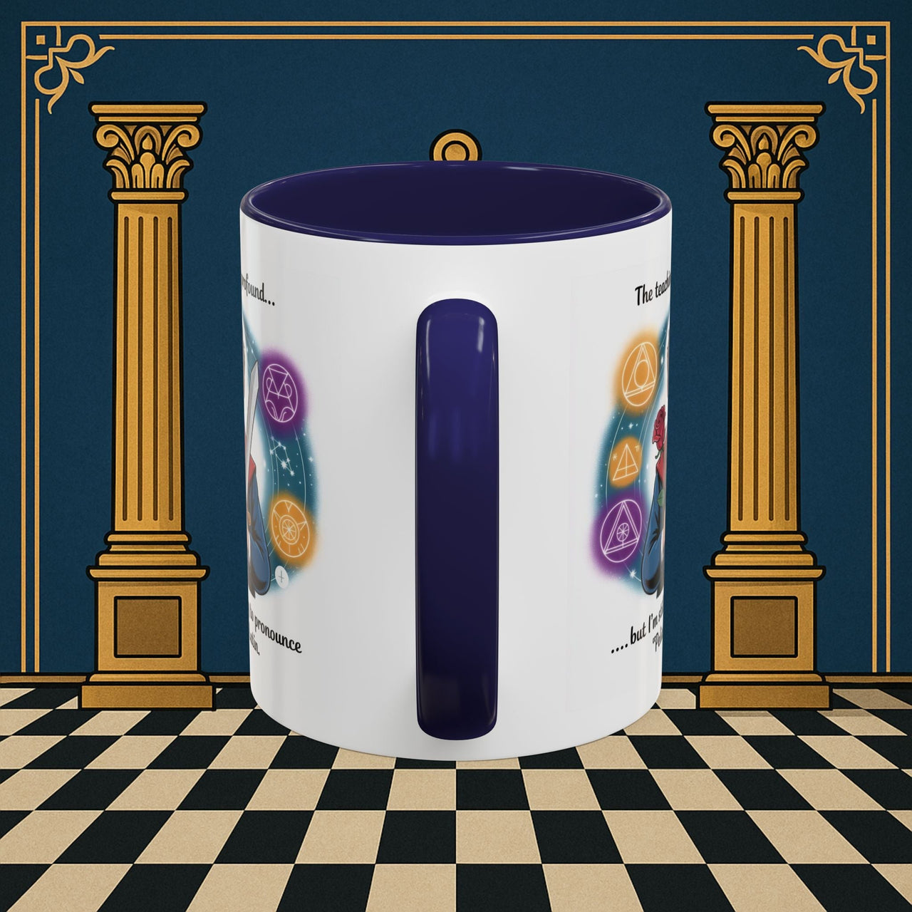 Premium Ready to Go Freemason Design | Mystical Linguistic Odyssey | Rose Croix - Masonic Mugs