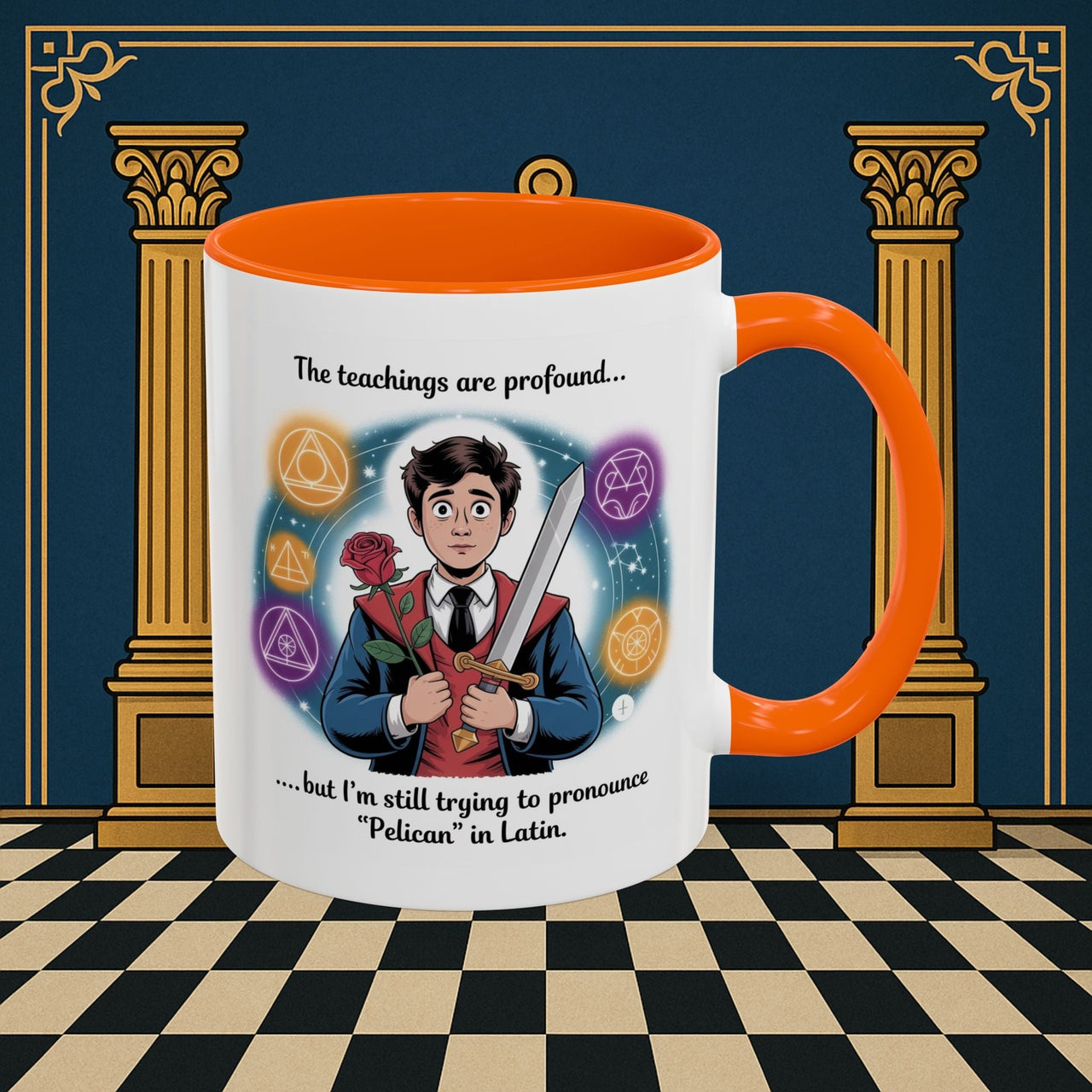Premium Ready to Go Freemason Design | Mystical Linguistic Odyssey | Rose Croix - Masonic Mugs