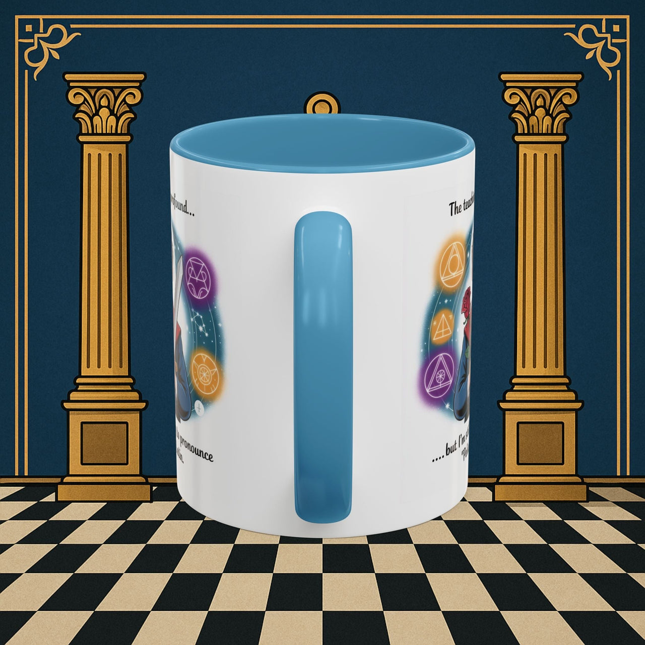 Premium Ready to Go Freemason Design | Mystical Linguistic Odyssey | Rose Croix - Masonic Mugs