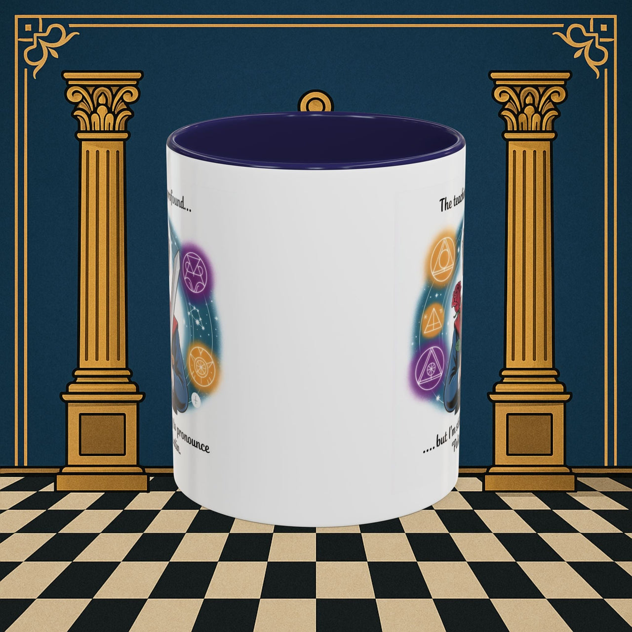 Premium Ready to Go Freemason Design | Mystical Linguistic Odyssey | Rose Croix - Masonic Mugs